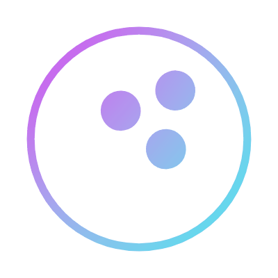 Bowling Ball, Animated Icon, Gradient