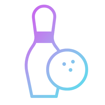 Bowling pin, Animated Icon, Gradient