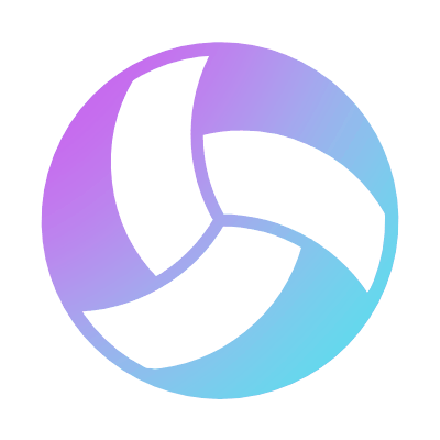 Ball Volleyball, Animated Icon, Gradient