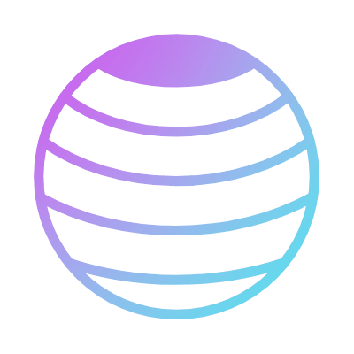 Fitness Ball, Animated Icon, Gradient