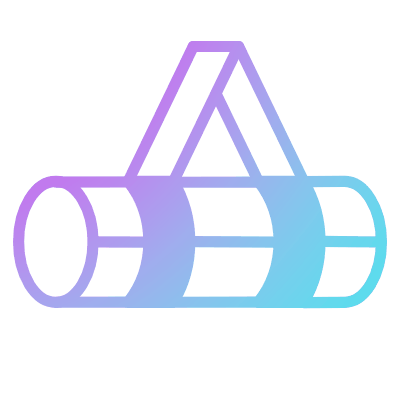 Yoga Mat Strap, Animated Icon, Gradient
