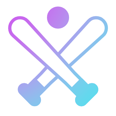 Baseball bats, Animated Icon, Gradient