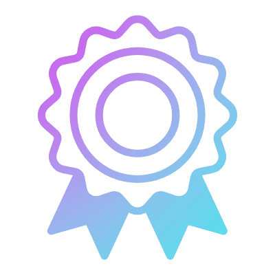 Badge Ribbon, Animated Icon, Gradient