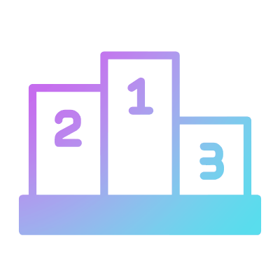 Podium, Animated Icon, Gradient