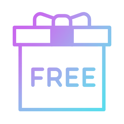 Gift Free, Animated Icon, Gradient