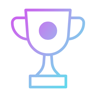 Trophy, Animated Icon, Gradient