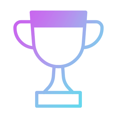 Trophy, Animated Icon, Gradient