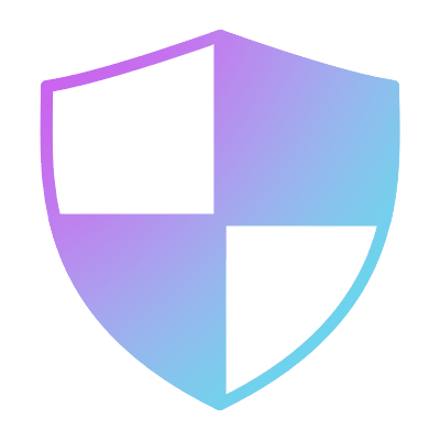 Shield Checkered, Animated Icon, Gradient