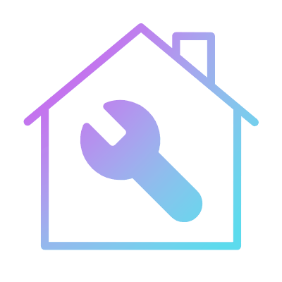 House Wrench, Animated Icon, Gradient