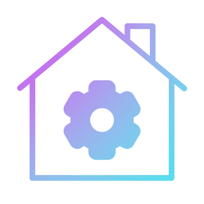 House Settings, Animated Icon, Gradient