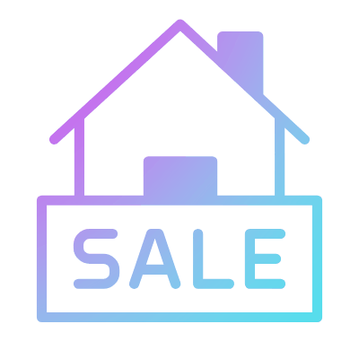 House Sale, Animated Icon, Gradient