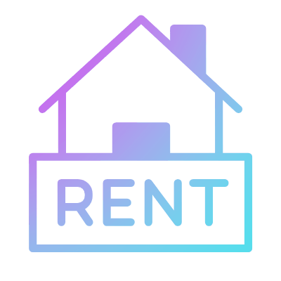 House Rent, Animated Icon, Gradient