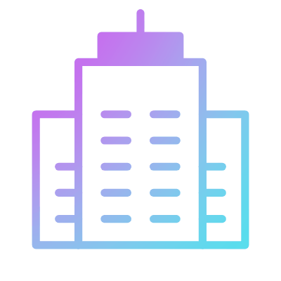 Building Office, Animated Icon, Gradient