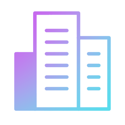 Buildings City, Animated Icon, Gradient