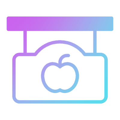 Apple Sign, Animated Icon, Gradient