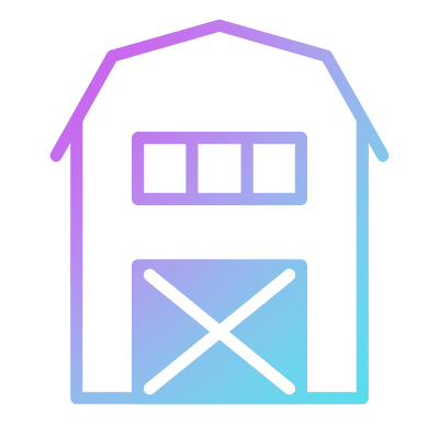 Barn, Animated Icon, Gradient