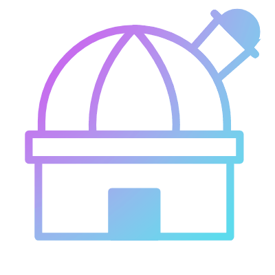 Observatory, Animated Icon, Gradient