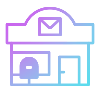 Post office, Animated Icon, Gradient