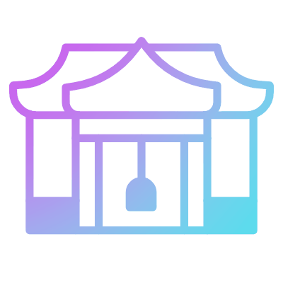 Shrine, Animated Icon, Gradient