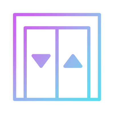 Elevator, Animated Icon, Gradient