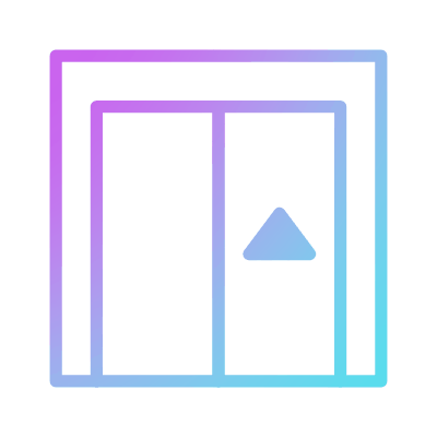 Elevator Up, Animated Icon, Gradient