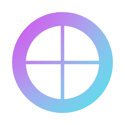 Round Window, Animated Icon, Gradient