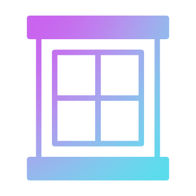 Window, Animated Icon, Gradient