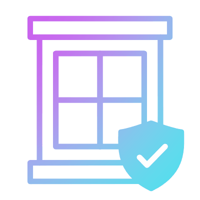 Window shield, Animated Icon, Gradient