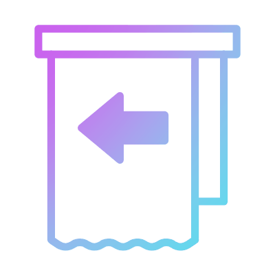 Curtain Opening, Animated Icon, Gradient