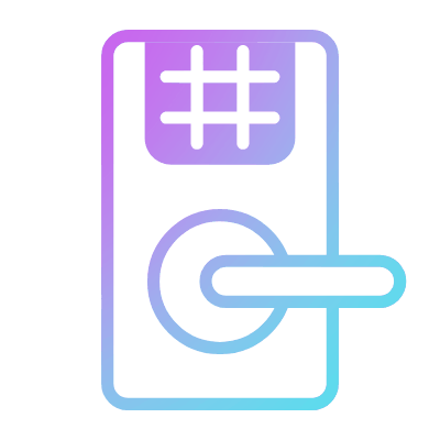 Smart Lock, Animated Icon, Gradient
