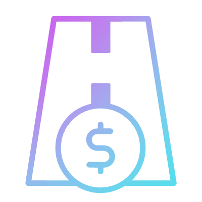 Road Dollar, Animated Icon, Gradient