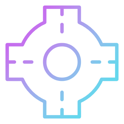 Roundabout, Animated Icon, Gradient