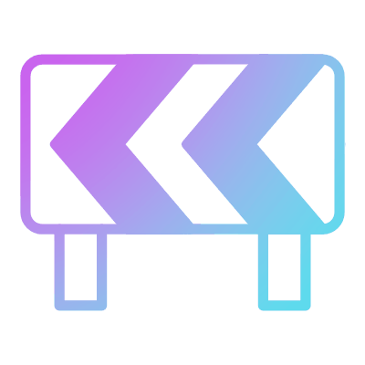 Road barrier, Animated Icon, Gradient