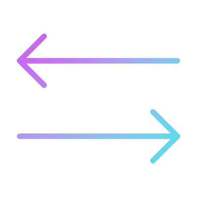 Left Right, Animated Icon, Gradient