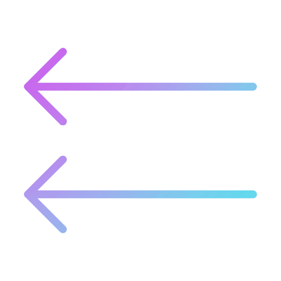 Arrows Left, Animated Icon, Gradient