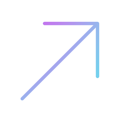 Arrow Up Right, Animated Icon, Gradient