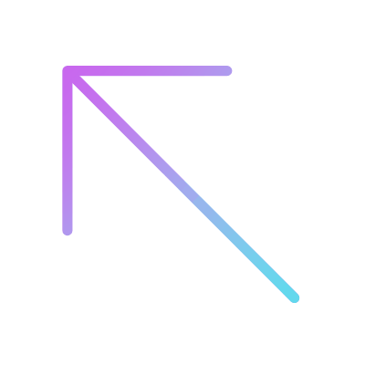 Arrow Up Left, Animated Icon, Gradient