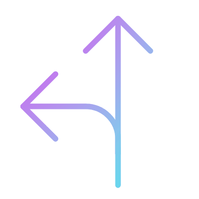 Left Branch, Animated Icon, Gradient