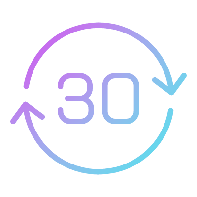 Arrows Rotate 30, Animated Icon, Gradient