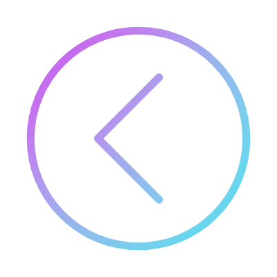 Chevron Left, Animated Icon, Gradient