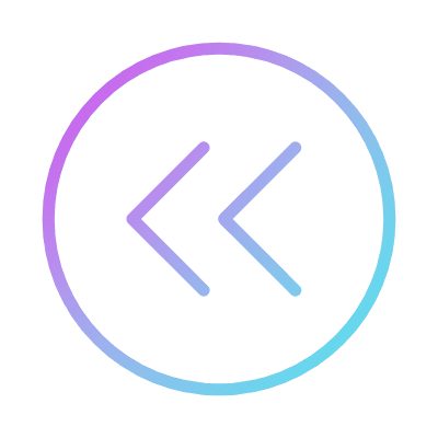 Chevrons Left, Animated Icon, Gradient