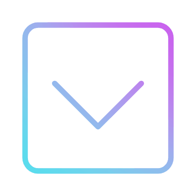 Chevron Down, Animated Icon, Gradient