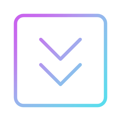 Chevrons Down, Animated Icon, Gradient