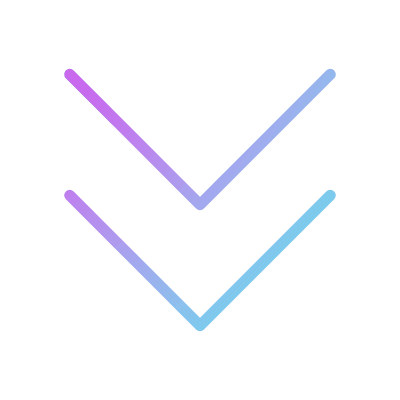 Chevrons Down, Animated Icon, Gradient