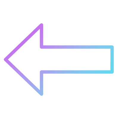 Arrow Left, Animated Icon, Gradient