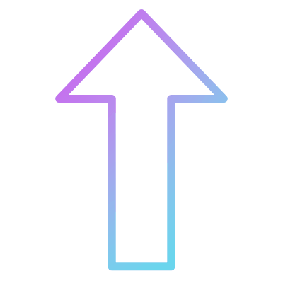 Arrow Up, Animated Icon, Gradient
