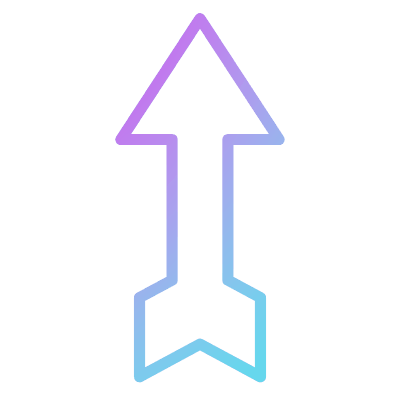 Arrow Up, Animated Icon, Gradient