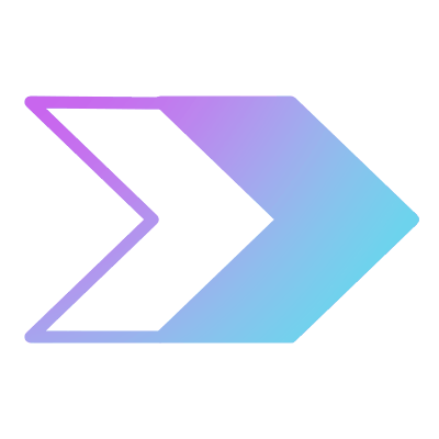 Chevron Steps Right, Animated Icon, Gradient