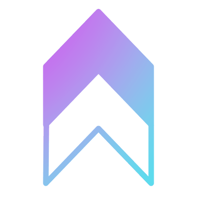 Chevron Steps Up, Animated Icon, Gradient