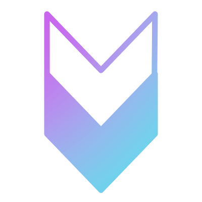 Chevron Steps Down, Animated Icon, Gradient